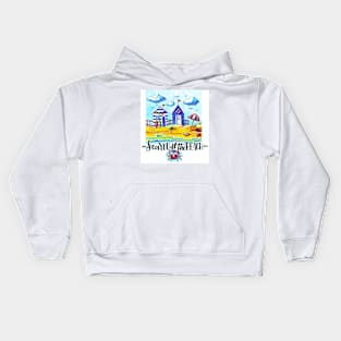 Sea you at the beach Kids Hoodie